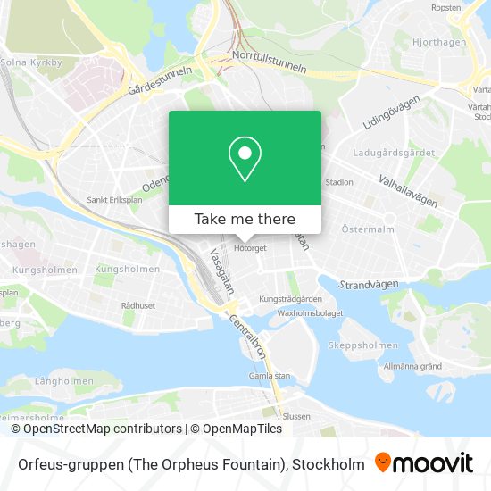 Orfeus-gruppen (The Orpheus Fountain) map