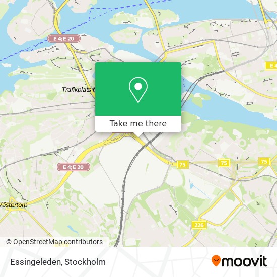 Essingeleden map