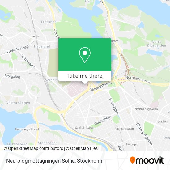 Neurologmottagningen Solna map