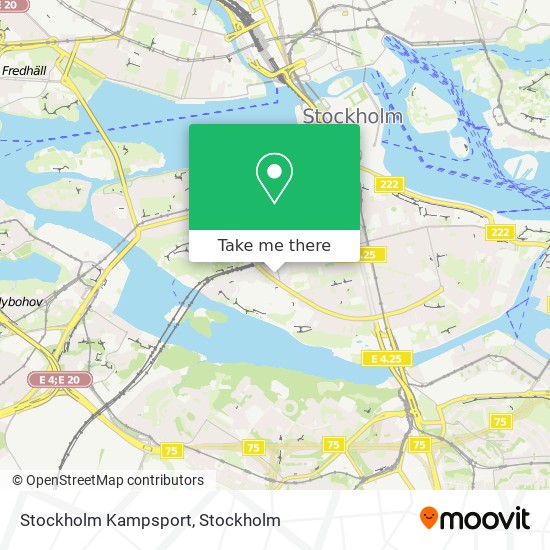 Stockholm Kampsport map
