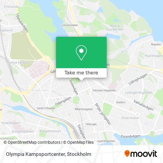 Olympia Kampsportcenter map