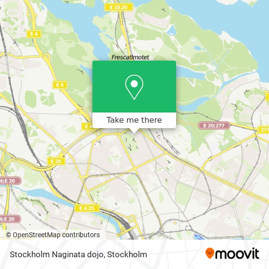 Stockholm Naginata dojo map