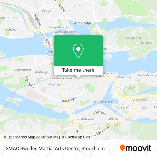 SMAC Sweden Martial Arts Centre map