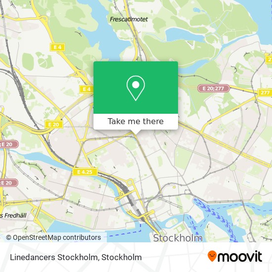 Linedancers Stockholm map