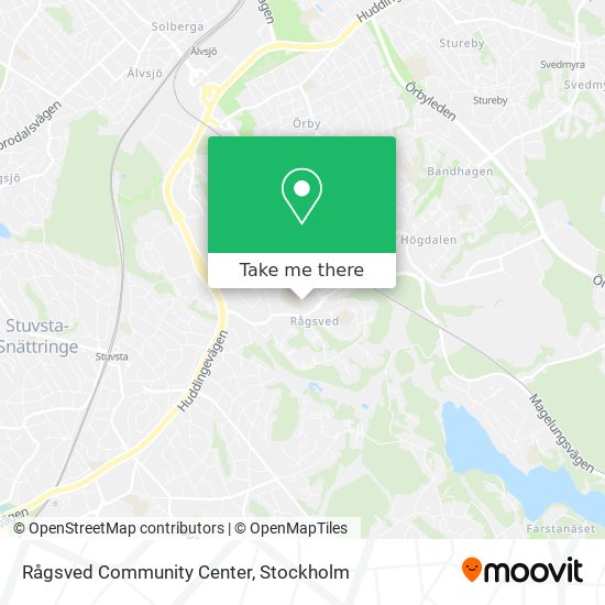 Rågsved Community Center map