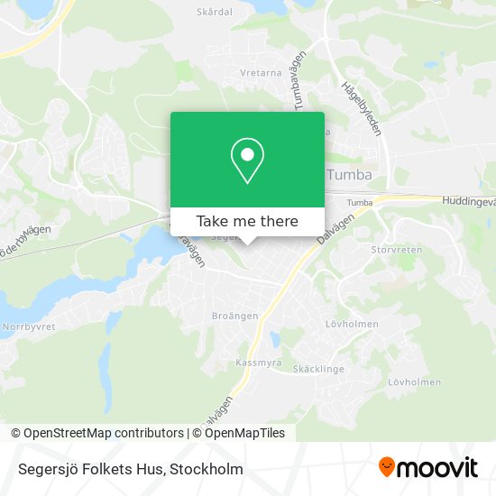 Segersjö Folkets Hus map