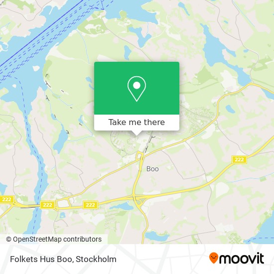 Folkets Hus Boo map