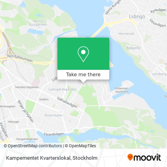 Kampementet Kvarterslokal map