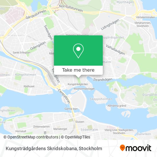 Kungsträdgårdens Skridskobana map