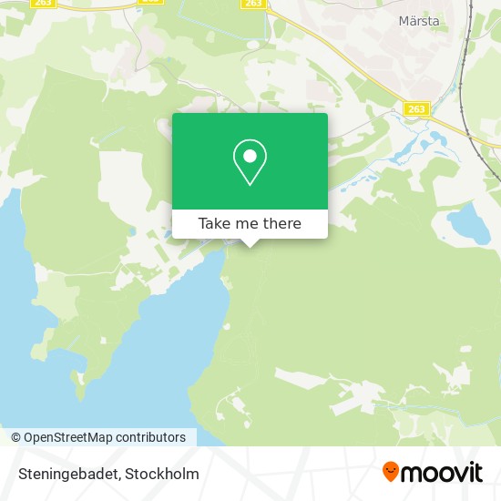 Steningebadet map