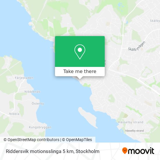 Riddersvik motionsslinga 5 km map