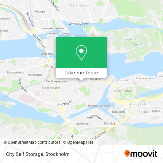 City Self Storage map