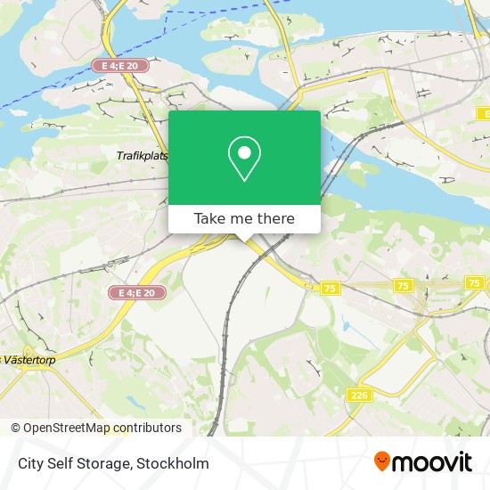 City Self Storage map