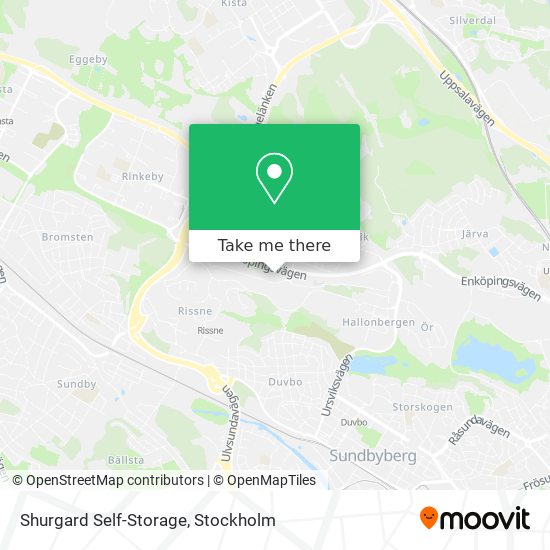 Shurgard Self-Storage map