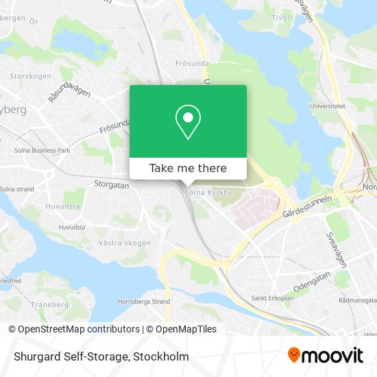 Shurgard Self-Storage map