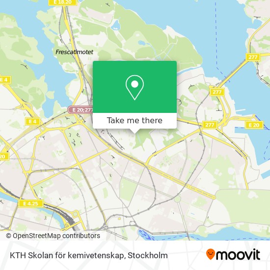 KTH Skolan för kemivetenskap map