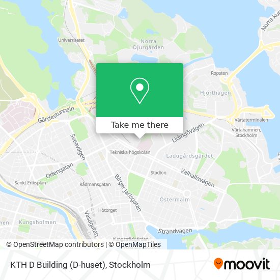 KTH D Building (D-huset) map