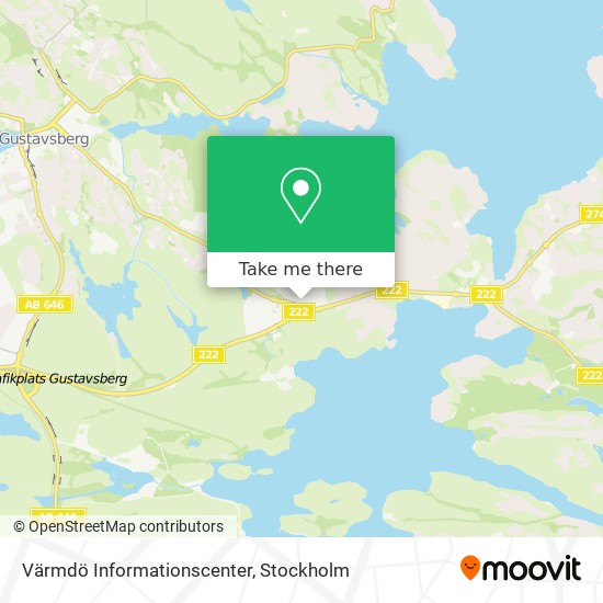 Värmdö Informationscenter map