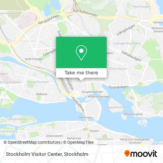 Stockholm Visitor Center map