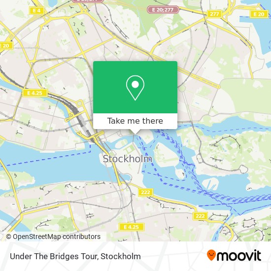 Under The Bridges Tour map