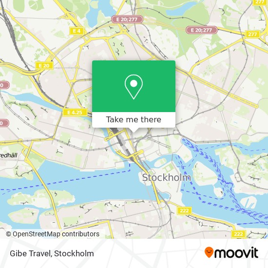 Gibe Travel map