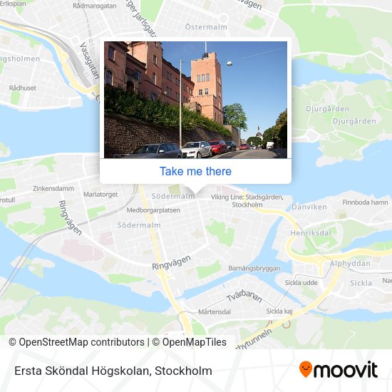Ersta Sköndal Högskolan map