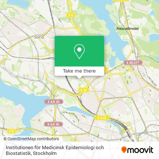 Institutionen för Medicinsk Epidemiologi och Biostatistik map