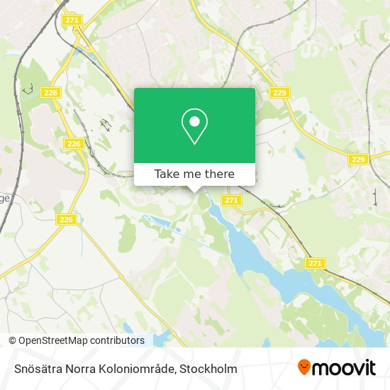 Snösätra Norra Koloniområde map