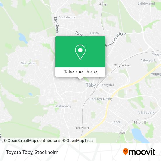 Toyota Täby map