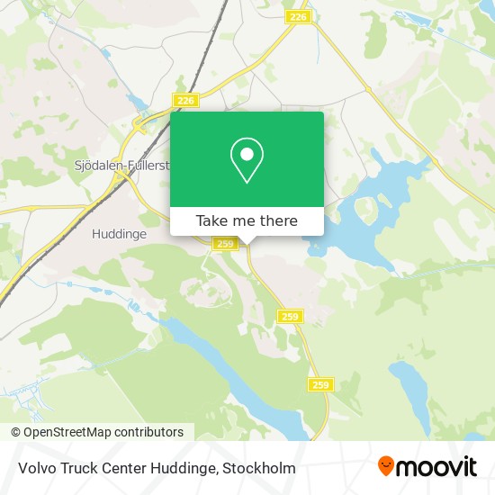 Volvo Truck Center Huddinge map