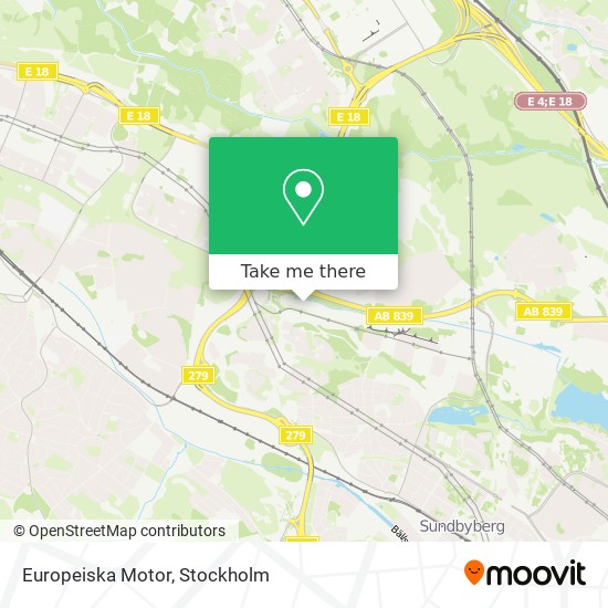 Europeiska Motor map