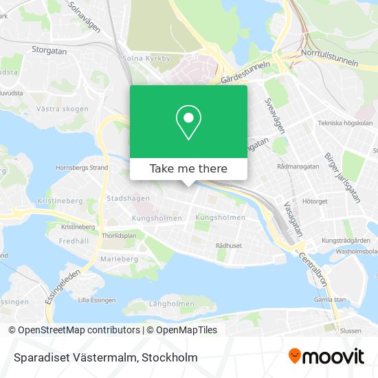 Sparadiset Västermalm map