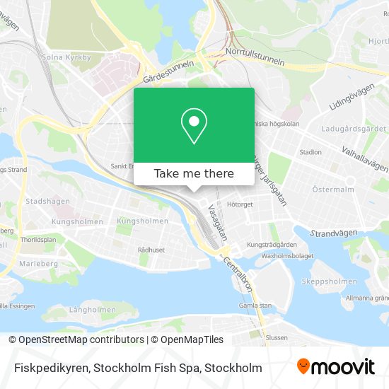 Fiskpedikyren, Stockholm Fish Spa map