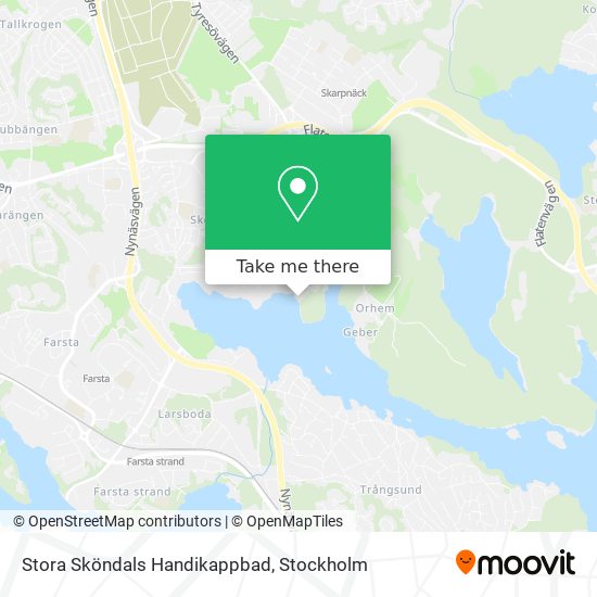 Stora Sköndals Handikappbad map