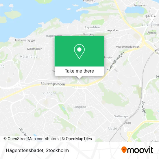 Hägerstensbadet map