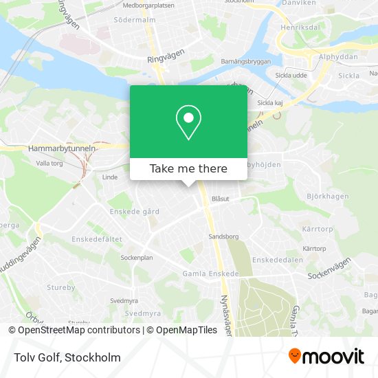 Tolv Golf map