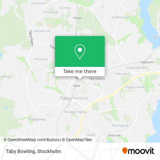 Täby Bowling map