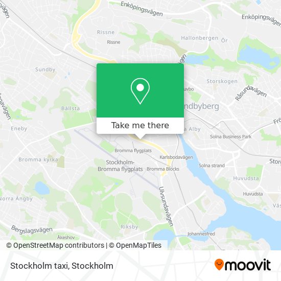 Stockholm taxi map