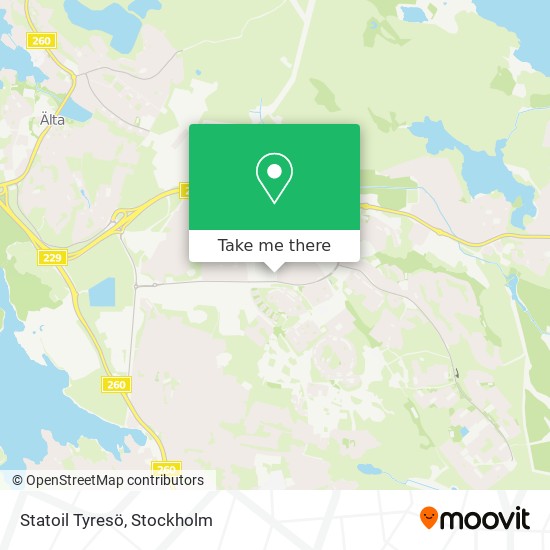 Statoil Tyresö map