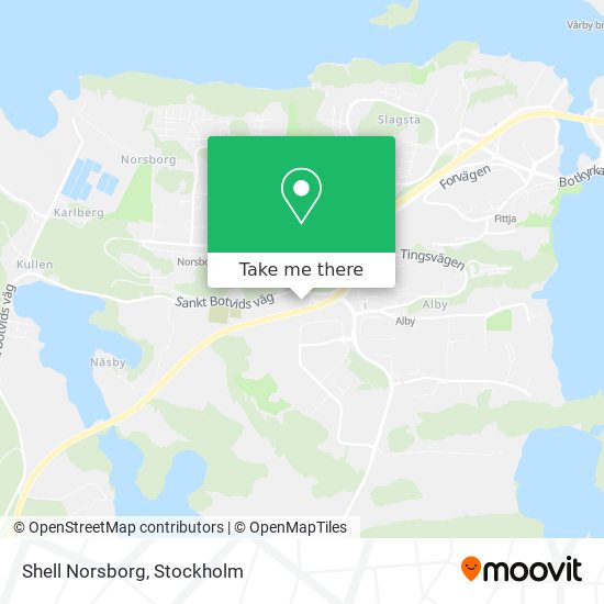 Shell Norsborg map