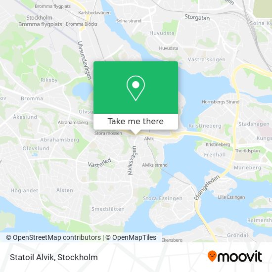 Statoil Alvik map