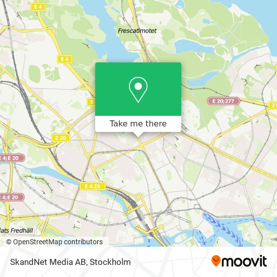 SkandNet Media AB map
