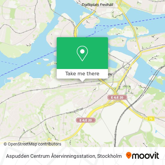 Aspudden Centrum Återvinningsstation map