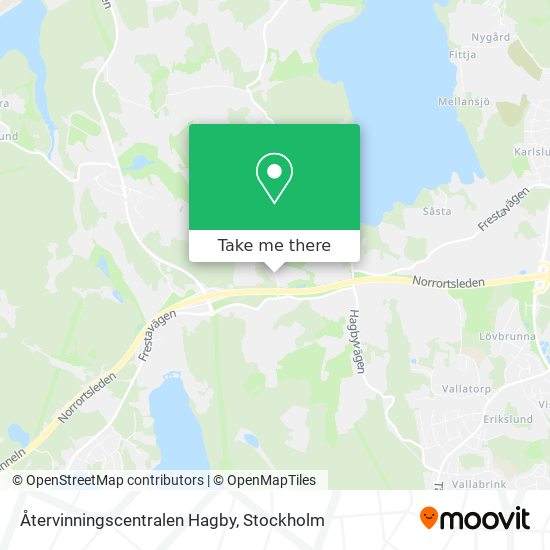 Återvinningscentralen Hagby map