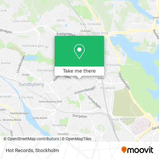 Hot Records map