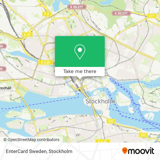 EnterCard Sweden map