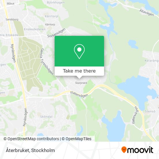 Återbruket map