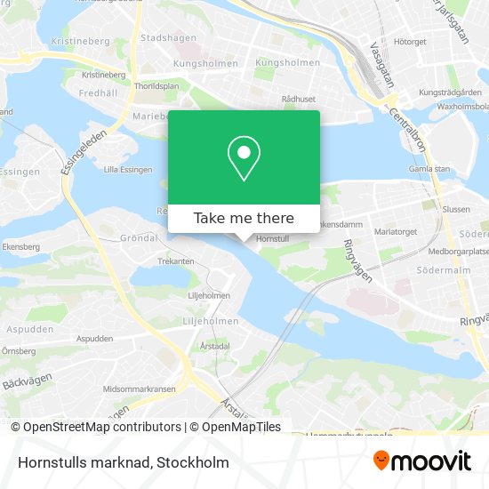 Hornstulls marknad map