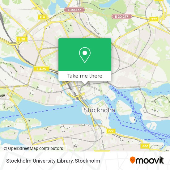 Stockholm University Library map