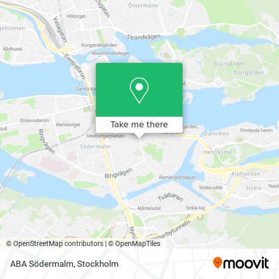 ABA Södermalm map